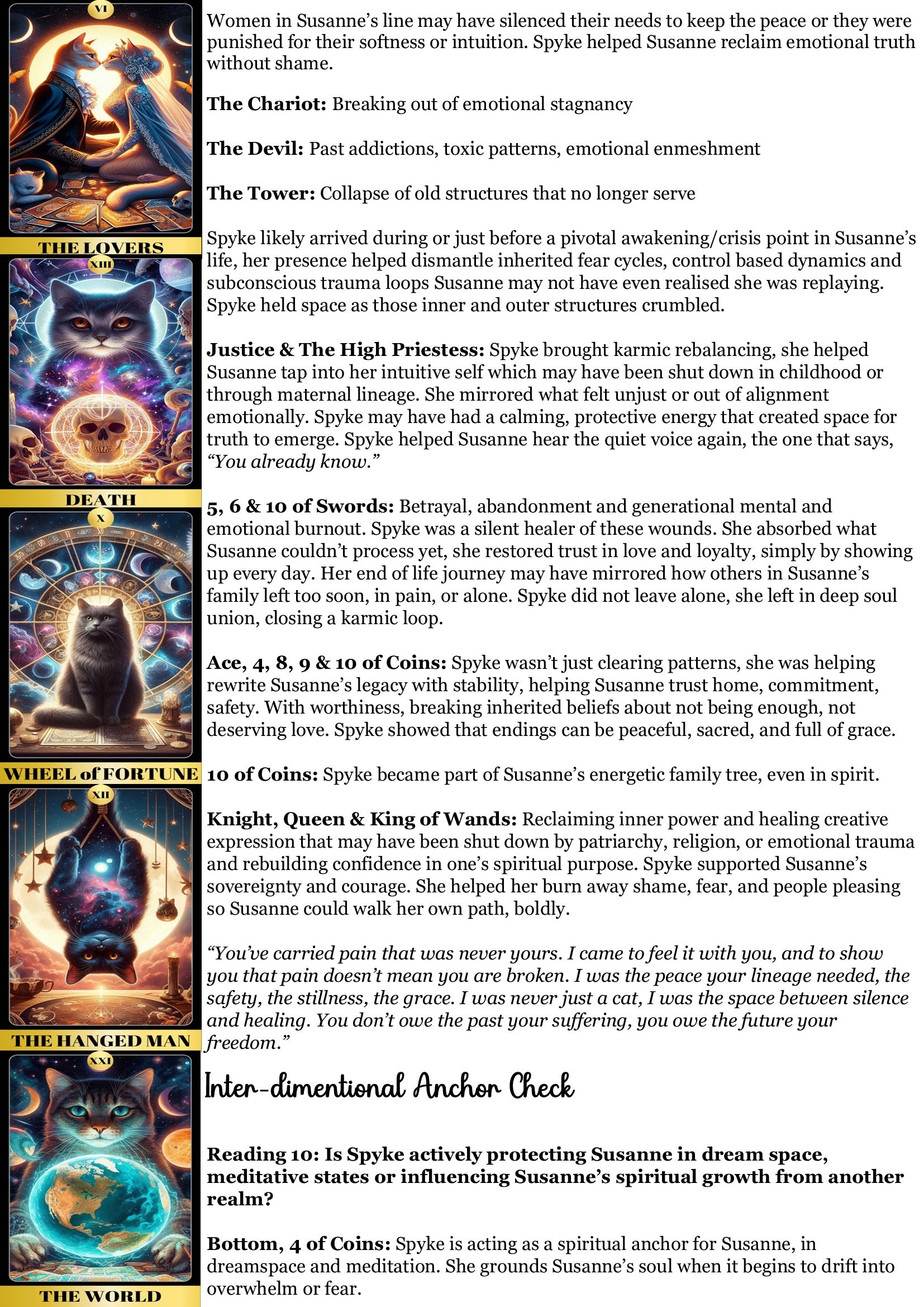 Deceased Animal Soul Reading - Peace/Closure