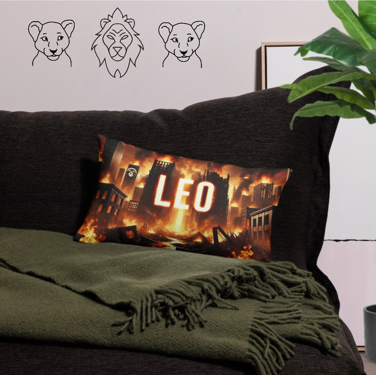 Leo ‘Crown of Fire’ - Pillowcase