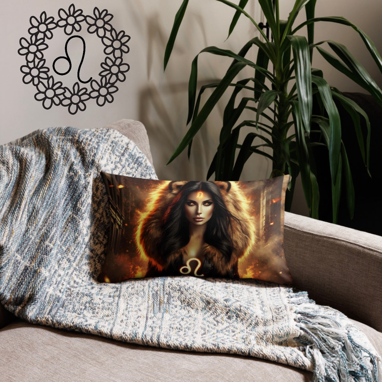 Leo ‘Crown of Fire’ - Pillowcase