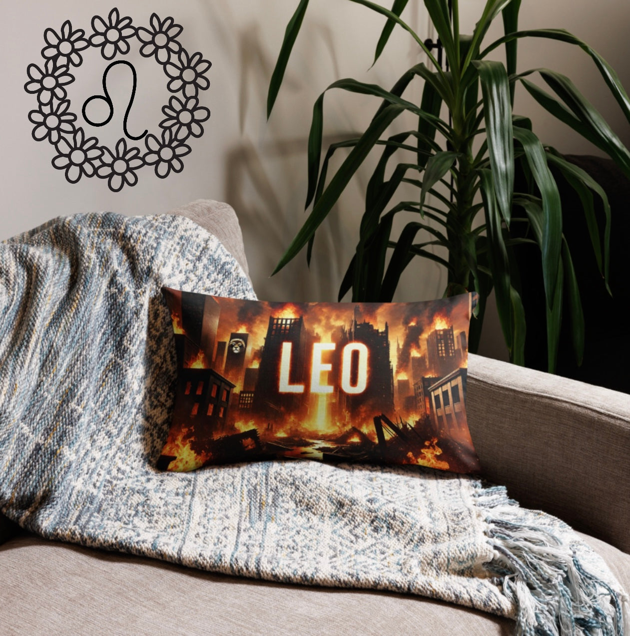 Leo ‘Crown of Fire’ - Pillowcase