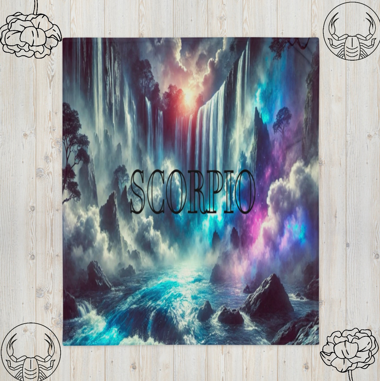 Scorpio ‘Waterfall Dreamscape’ - Blanket