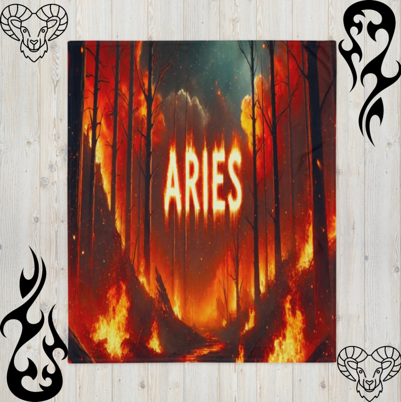 Aries ‘Flame Touched’ - Blanket