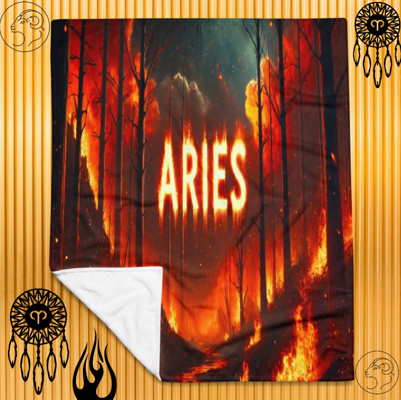 Aries ‘Flame Touched’ - Blanket