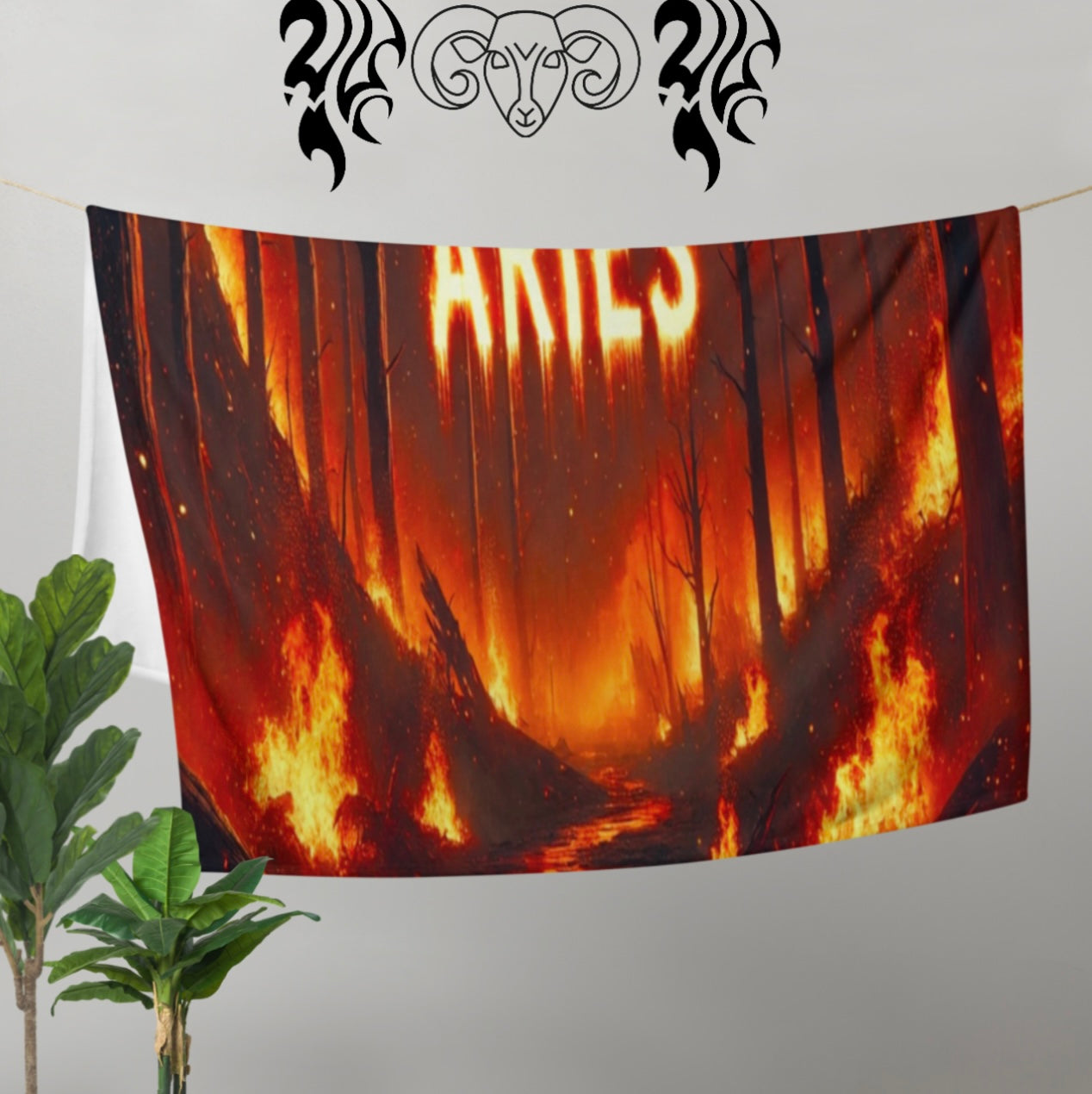 Aries ‘Flame Touched’ - Blanket
