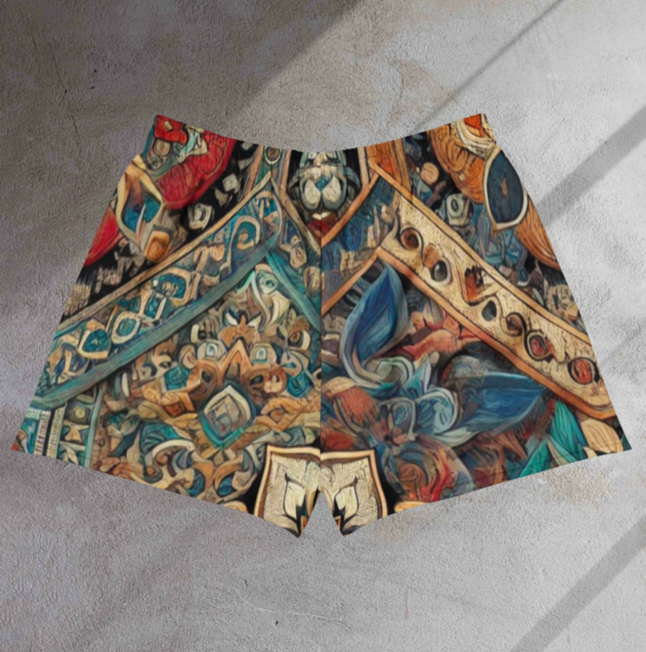 Throned Mosaic - Men’s Athletic Shorts