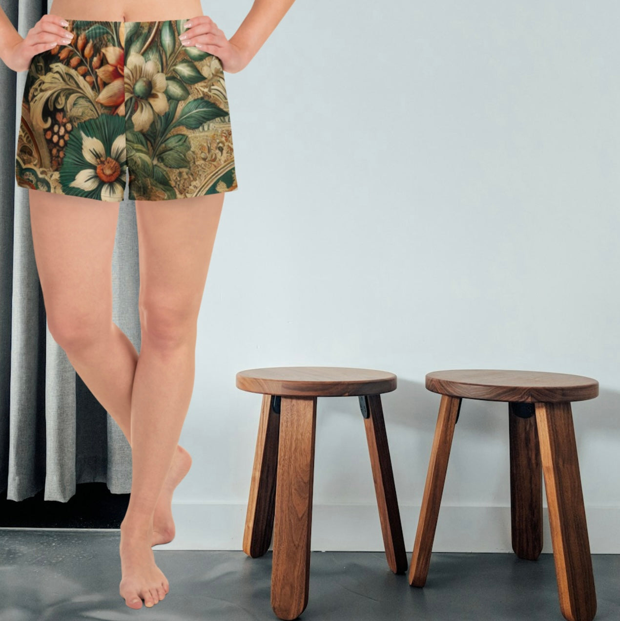 Flora Fresco - Women’s Athletic Shorts