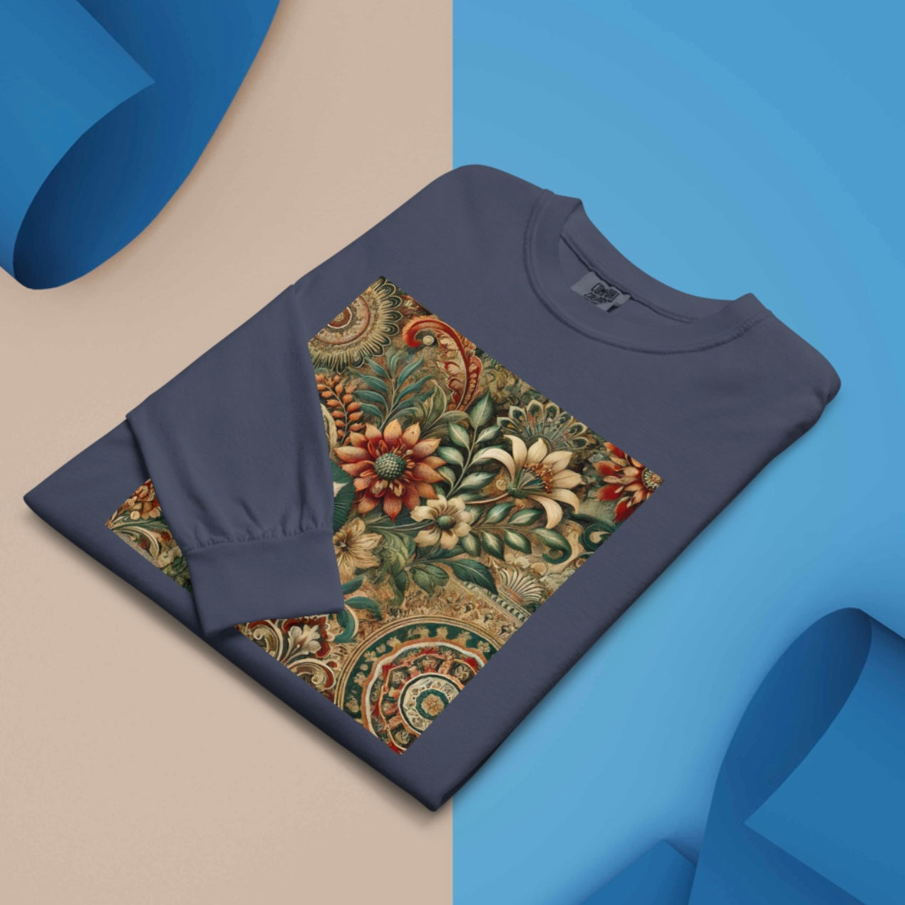 Baroque Bloom - Men’s Heavyweight Long Sleeve Tee