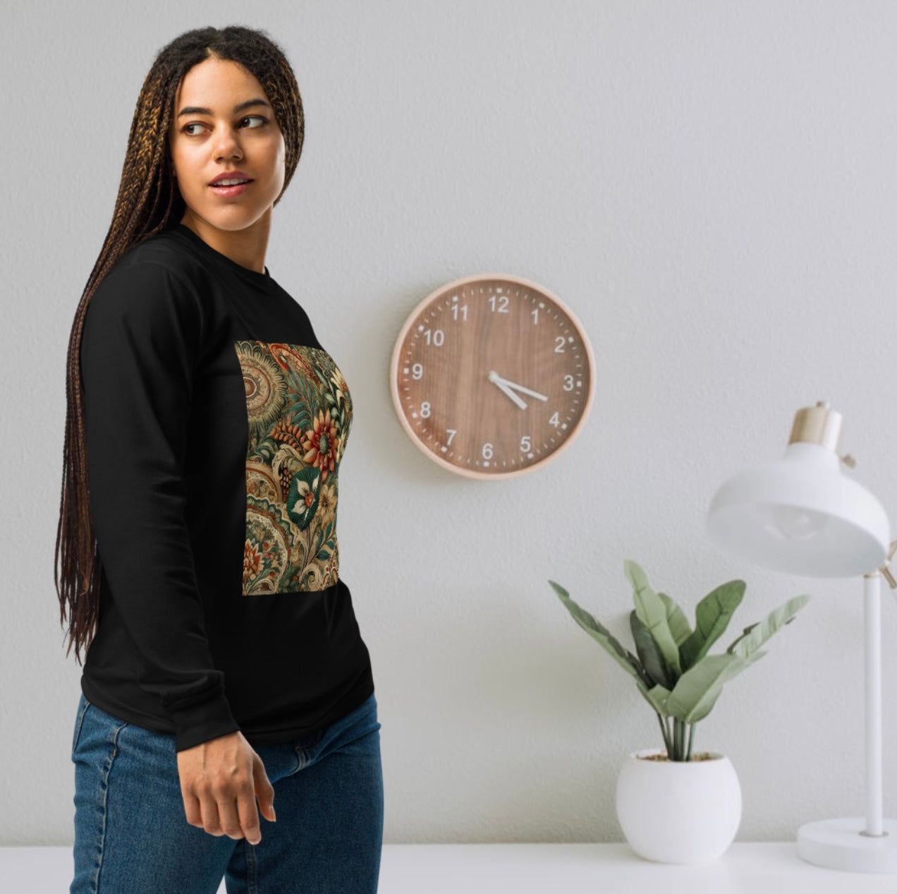 Baroque Bloom -  Women’s Heavyweight Long Sleeve Tee
