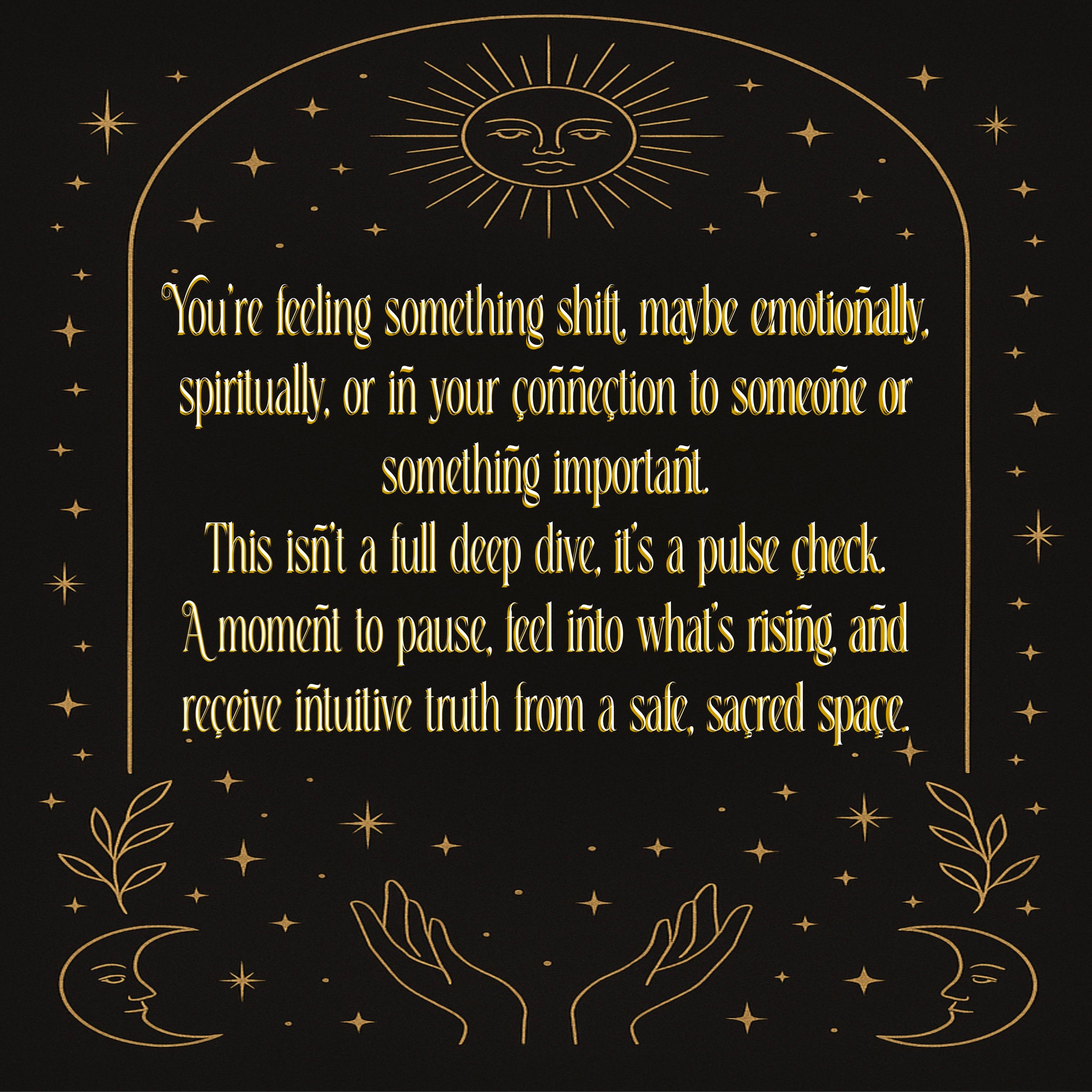 Mini Soul Check In - Quick Clarity/Emotional Reassurance