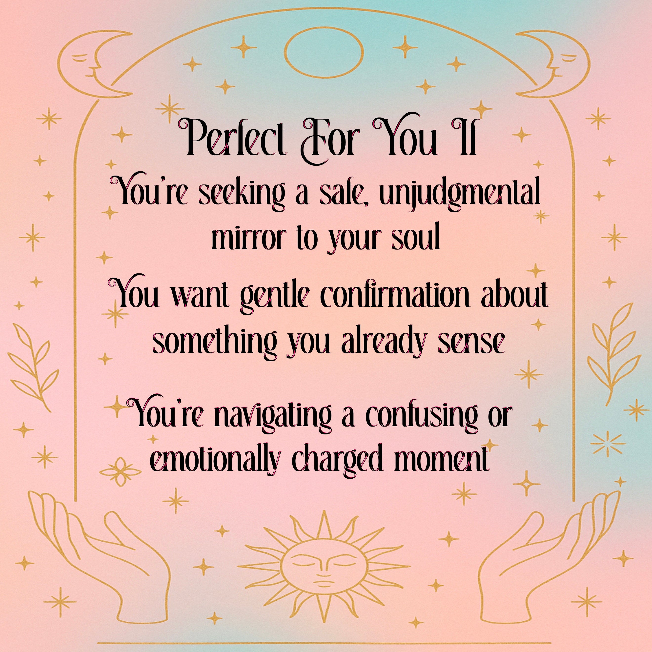 Mini Soul Check In - Quick Clarity/Emotional Reassurance