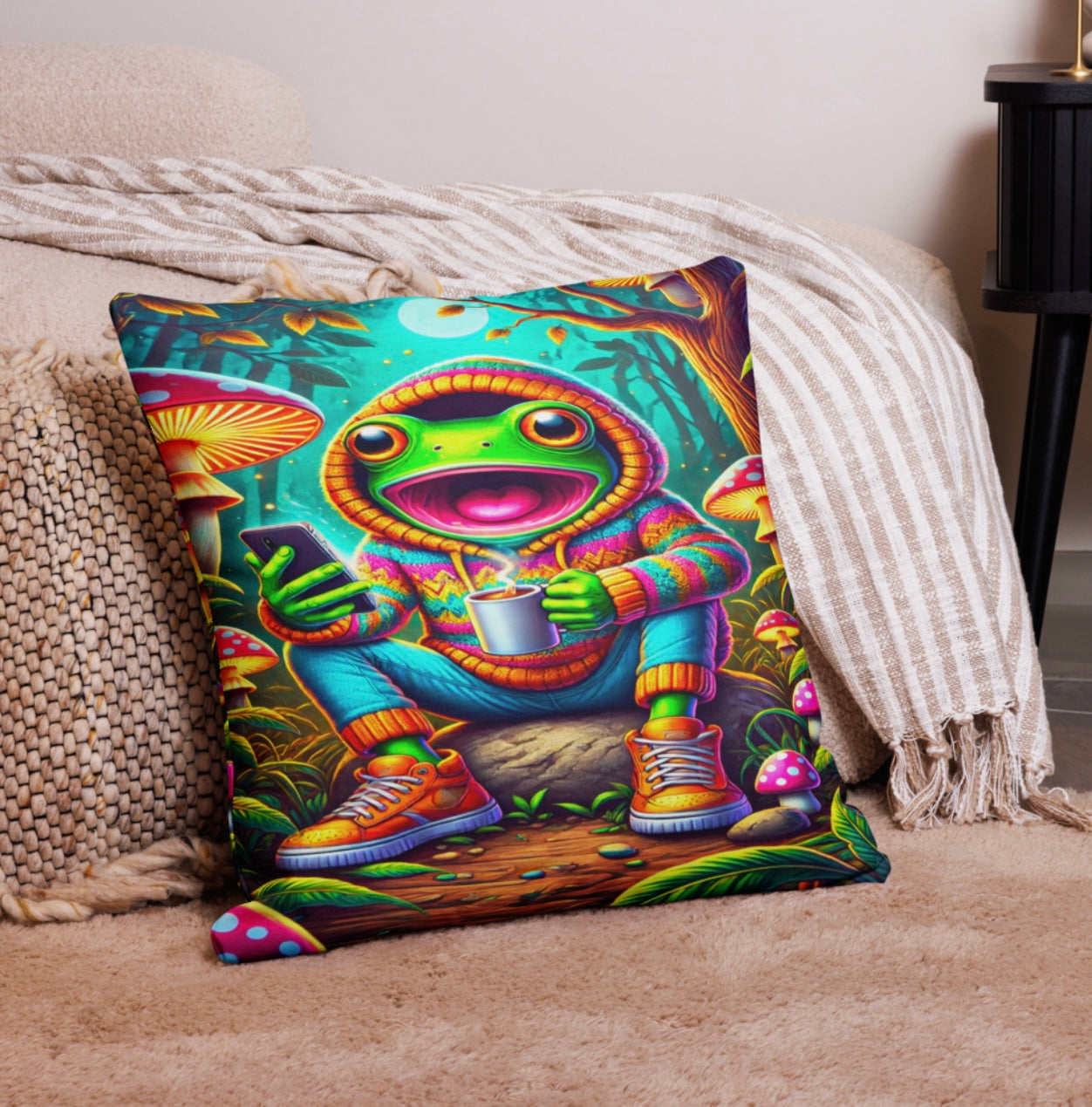 Caffeinated Amphibian - Euro Pillowcase