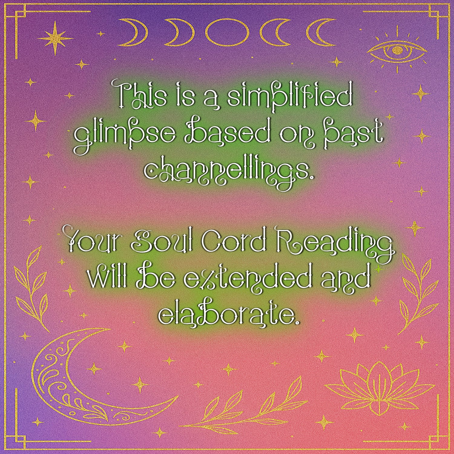 Soul Cord Reading - Soulmate/Twin Flame/Family