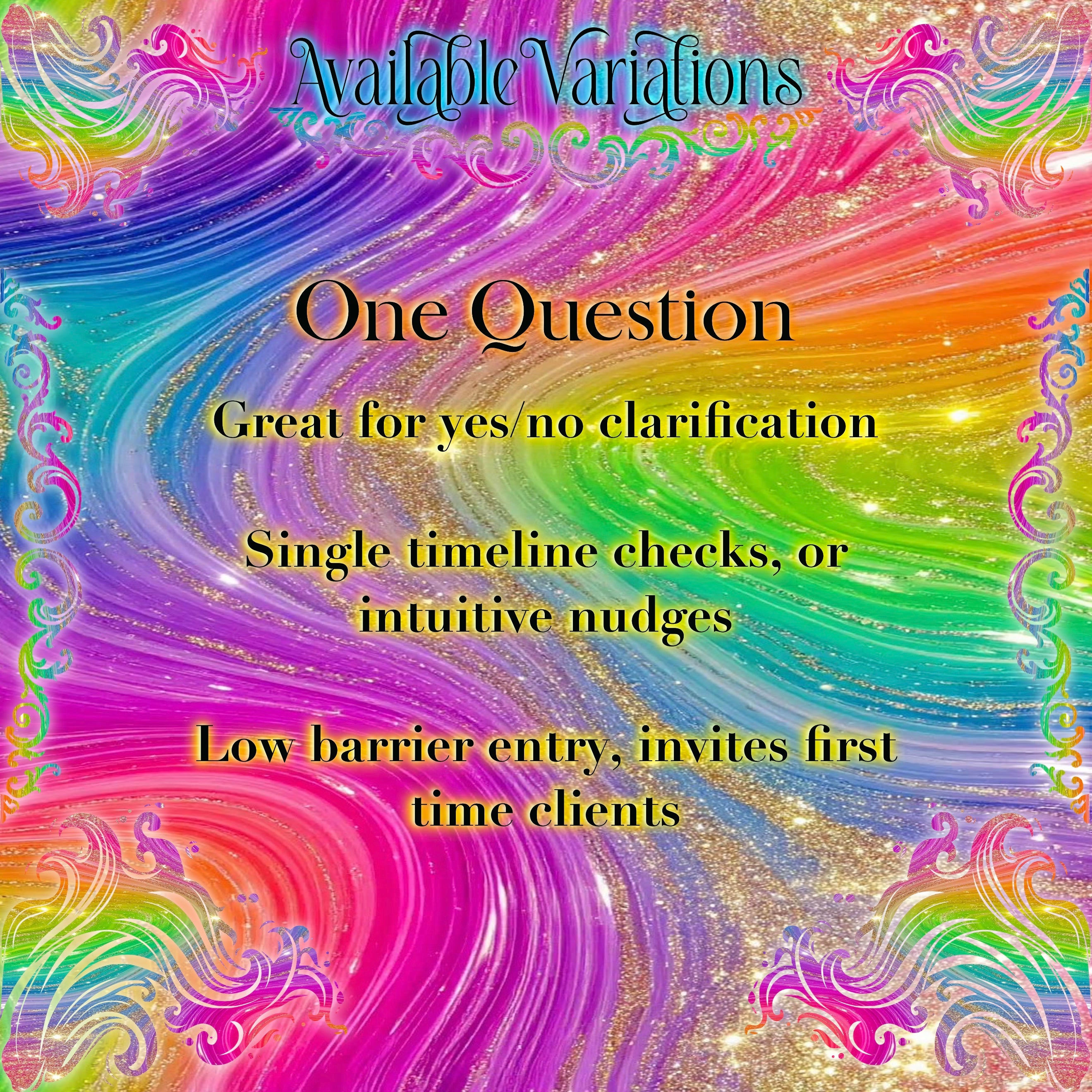 Custom Questions Reading - Relationship Guidance, Signs and Nudges, Major Life Decisions, Timeline Insight, Different Theme, Custom Spread, Customise Your Reading