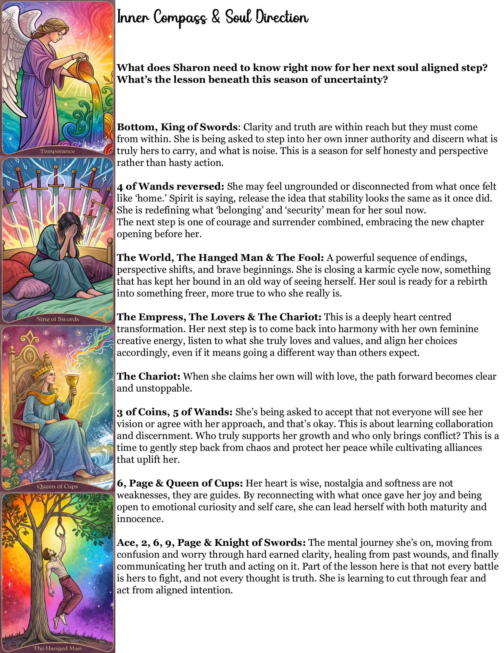 Mini Soul Check In - Quick Clarity/Emotional Reassurance