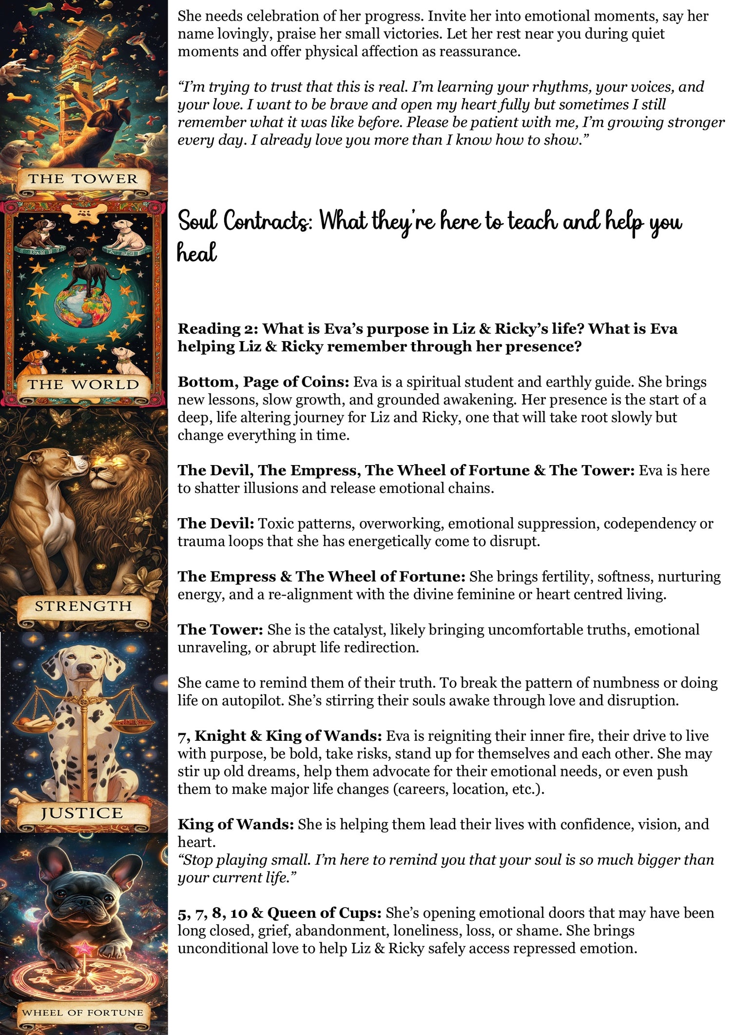 Living Animal Reading - Soul Purpose/Check in