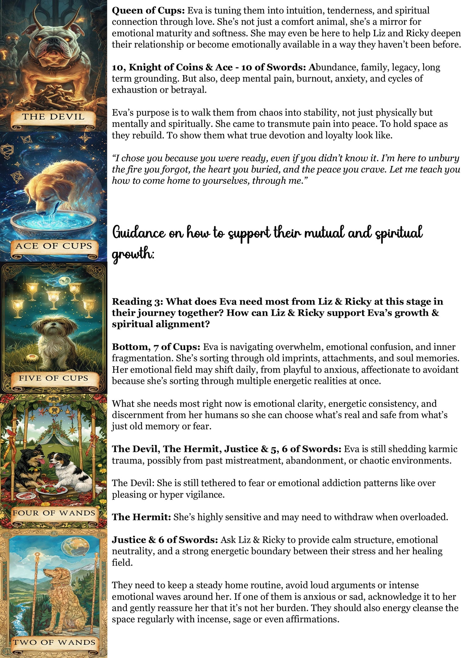 Living Animal Reading - Soul Purpose/Check in