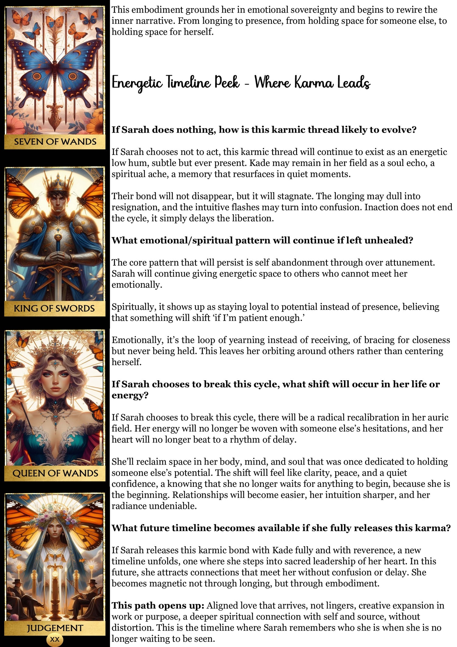 Karmic Thread Reading - Past Life/Twin Flames/Generational Trauma
