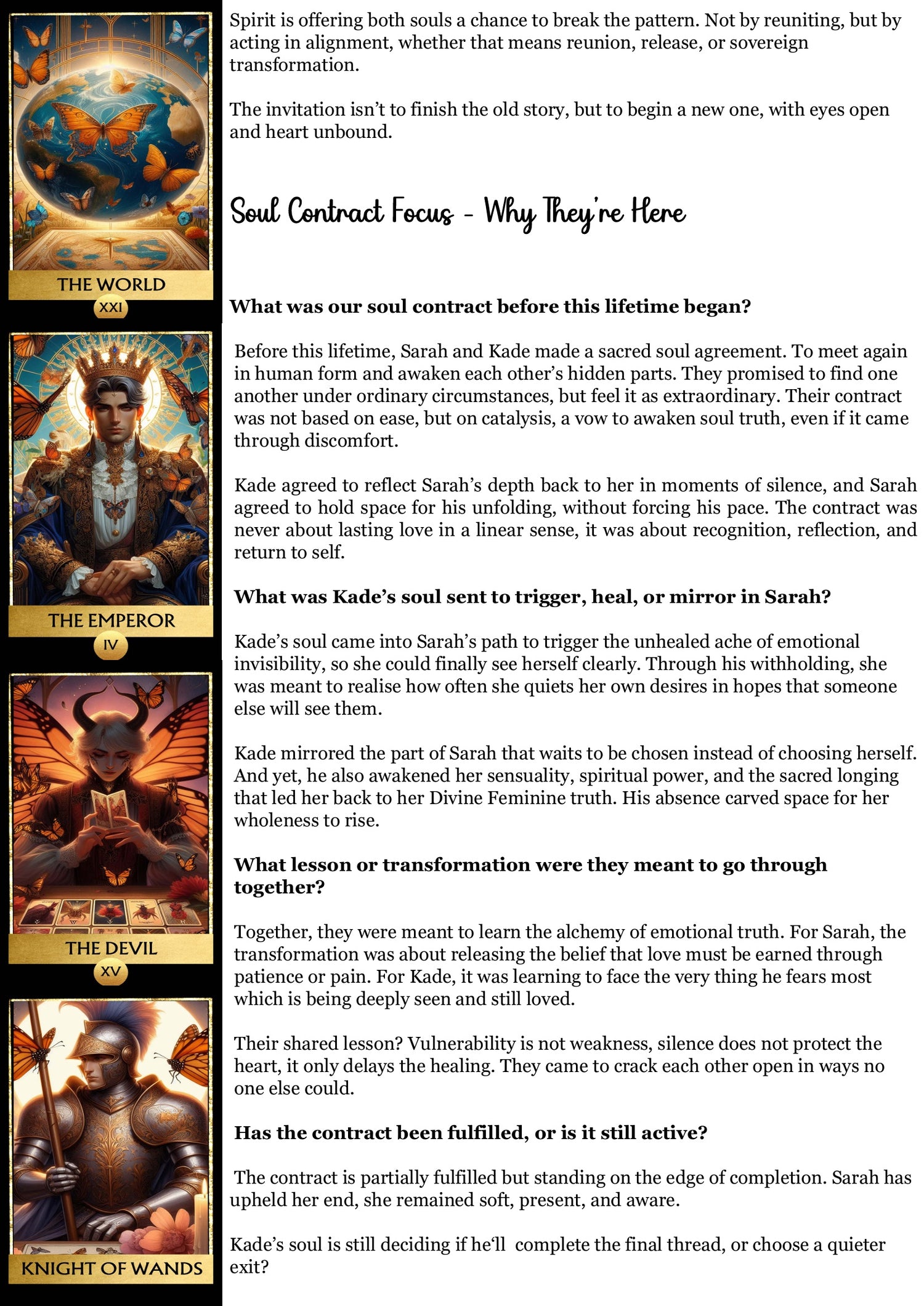 Karmic Thread Reading - Past Life/Twin Flames/Generational Trauma