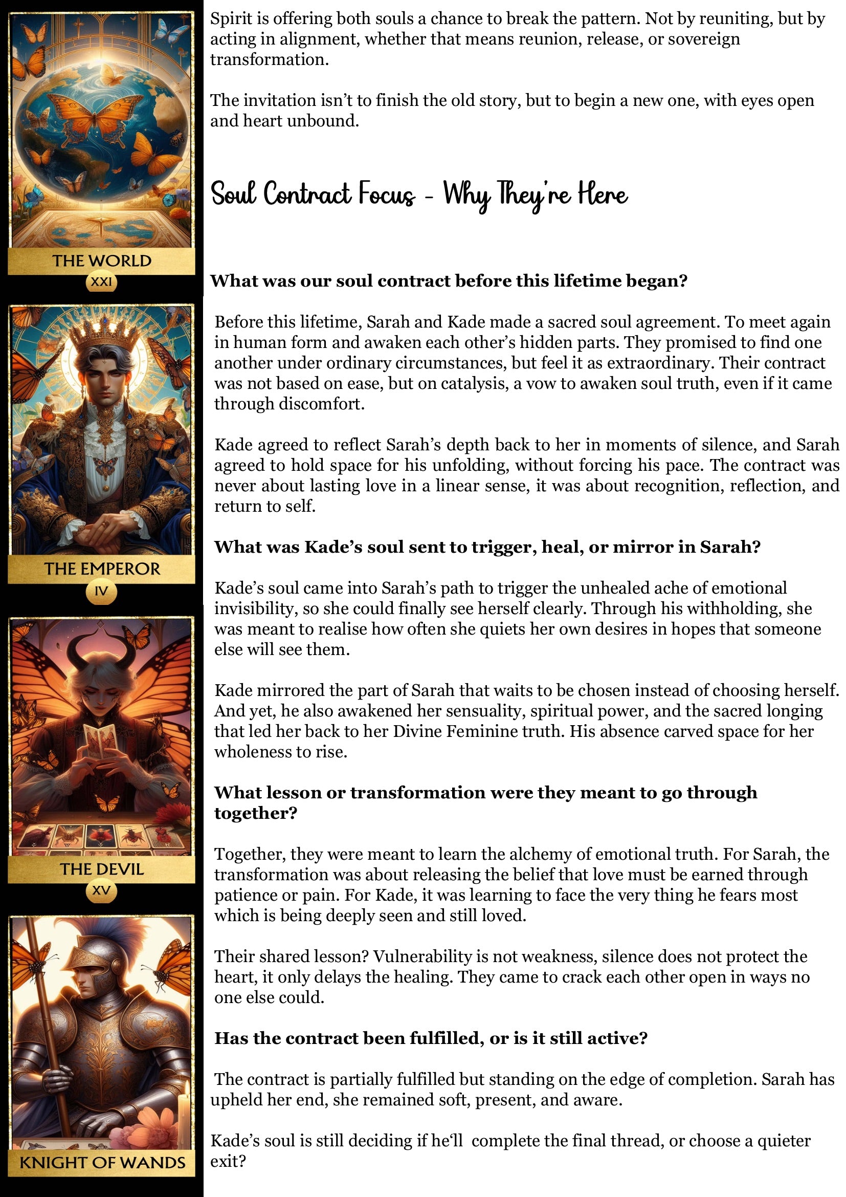 Karmic Thread Reading - Past Life/Twin Flames/Generational Trauma