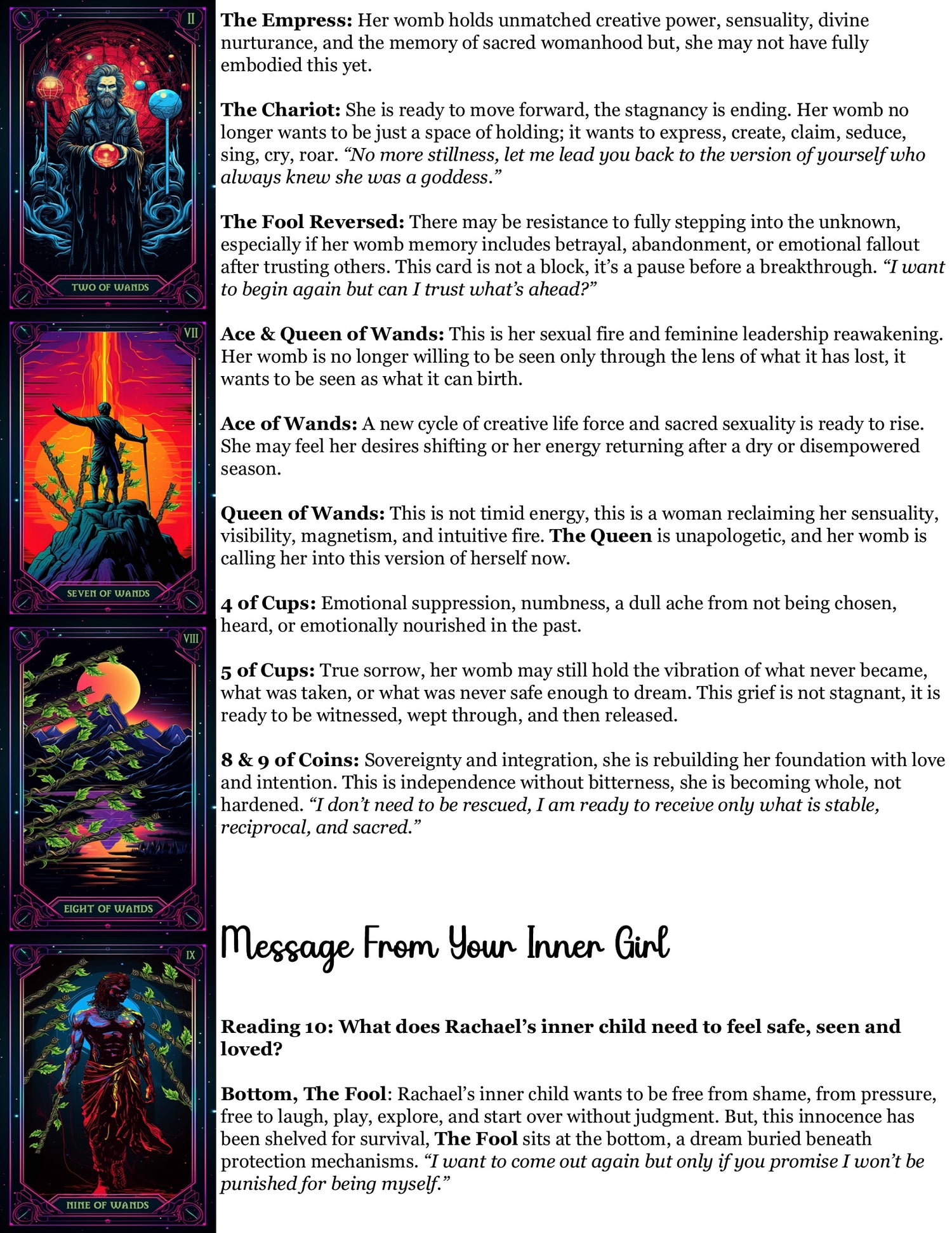 Empress Mirror Reading - Identity/Awakening/Transition
