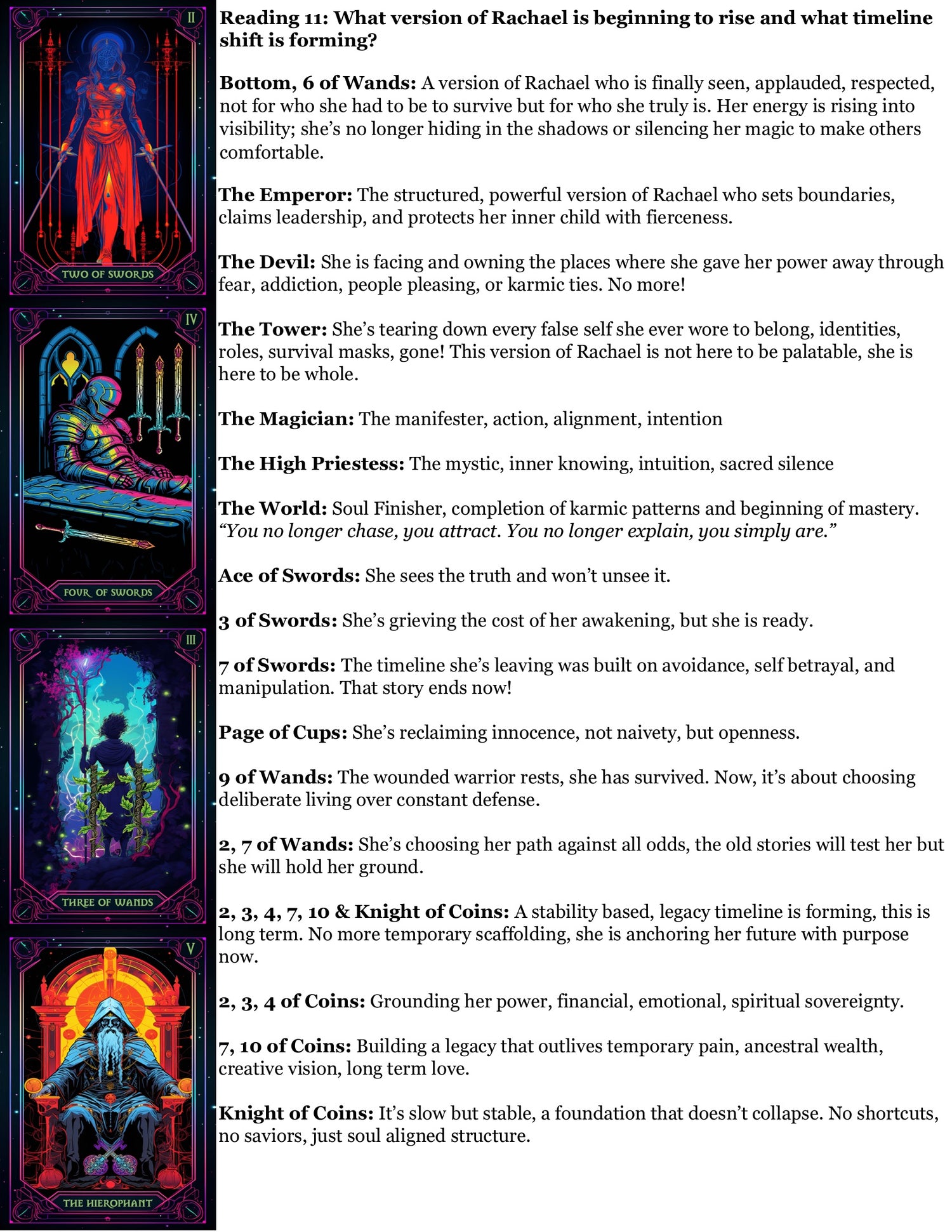 Empress Mirror Reading - Identity/Awakening/Transition