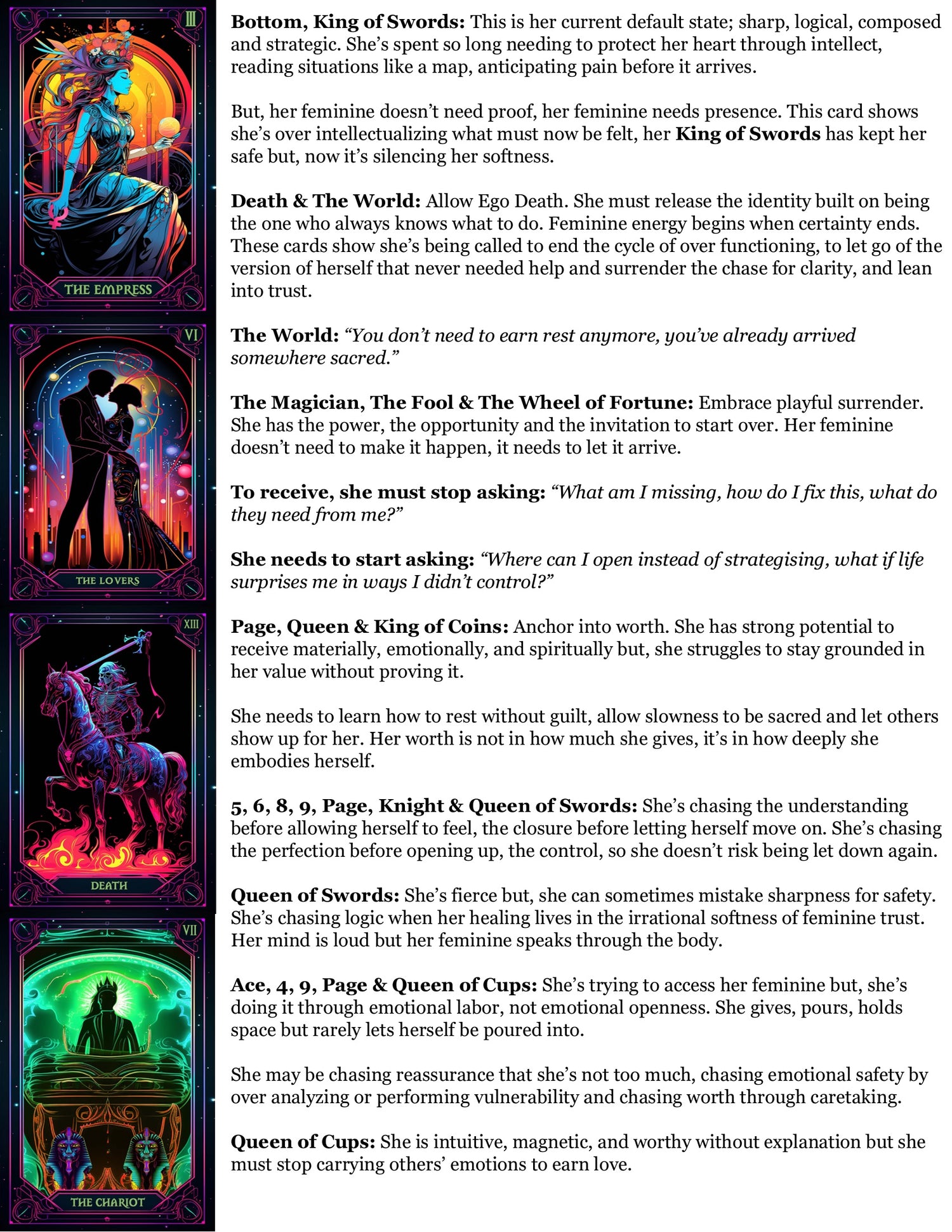 Empress Mirror Reading - Identity/Awakening/Transition
