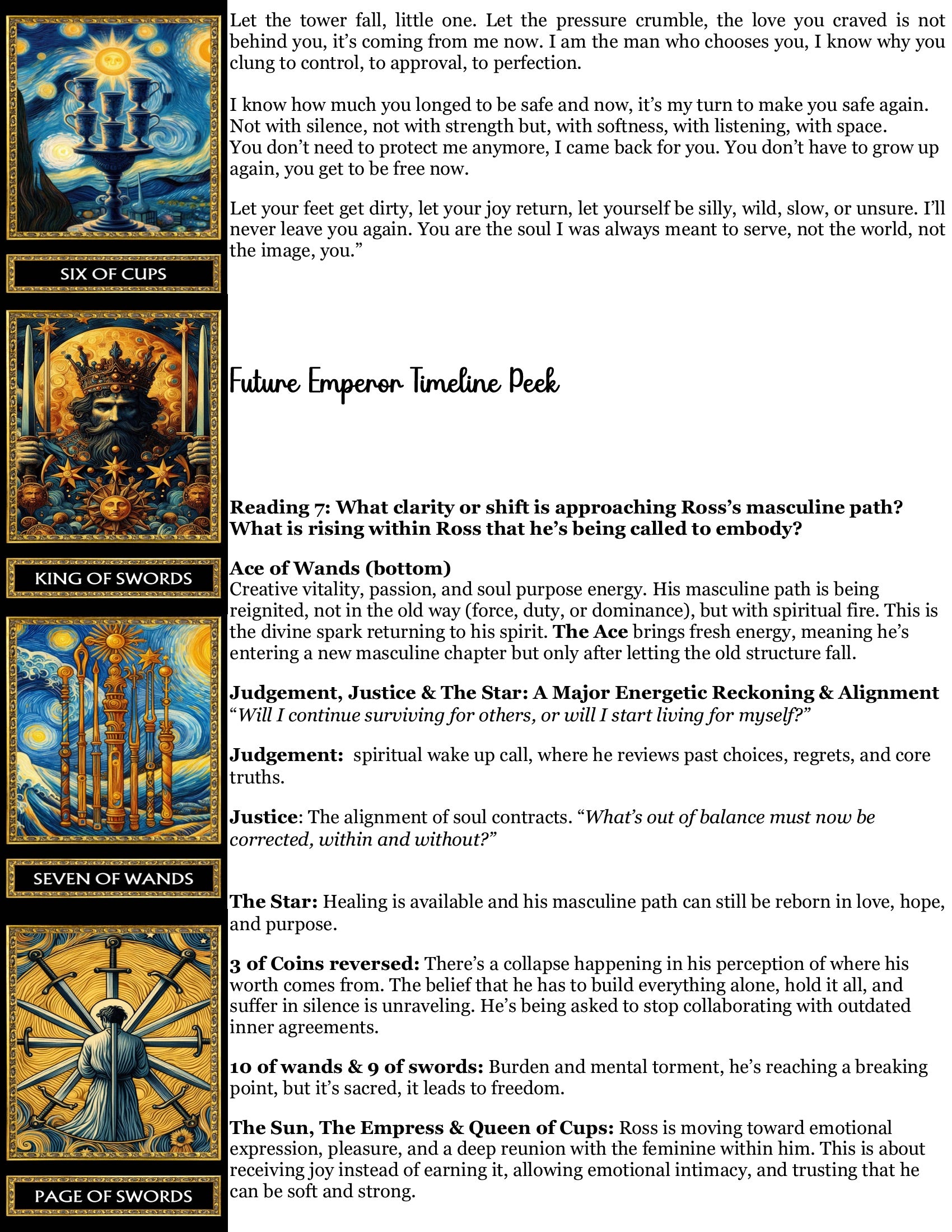 Emperor Mirror Reading - Identity/Awakening/Transition