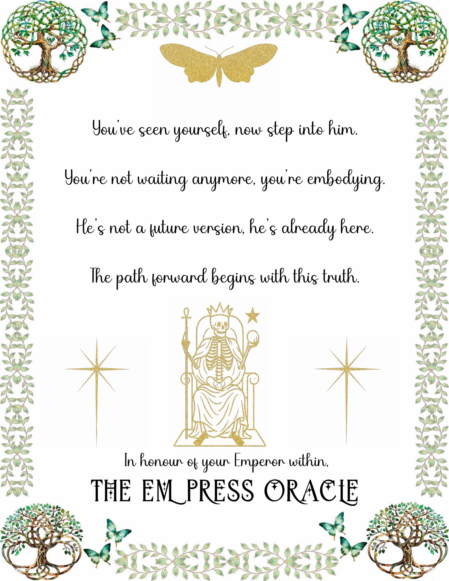 Emperor Mirror Reading - Identity/Awakening/Transition