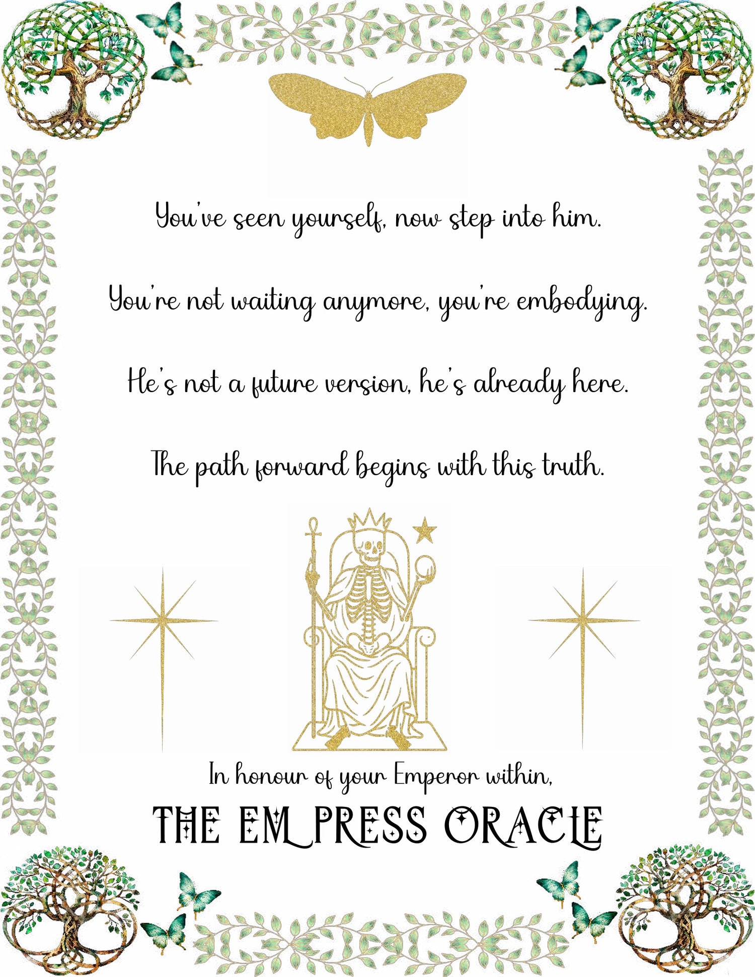 Emperor Mirror Reading - Identity/Awakening/Transition