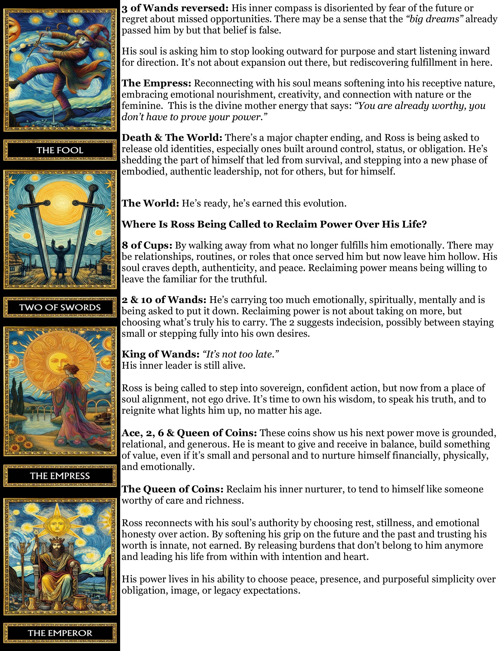 Emperor Mirror Reading - Identity/Awakening/Transition