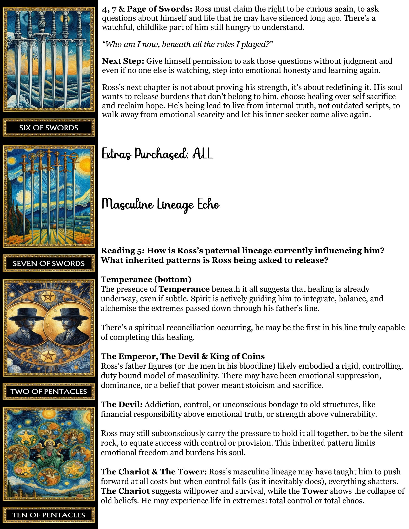 Emperor Mirror Reading - Identity/Awakening/Transition