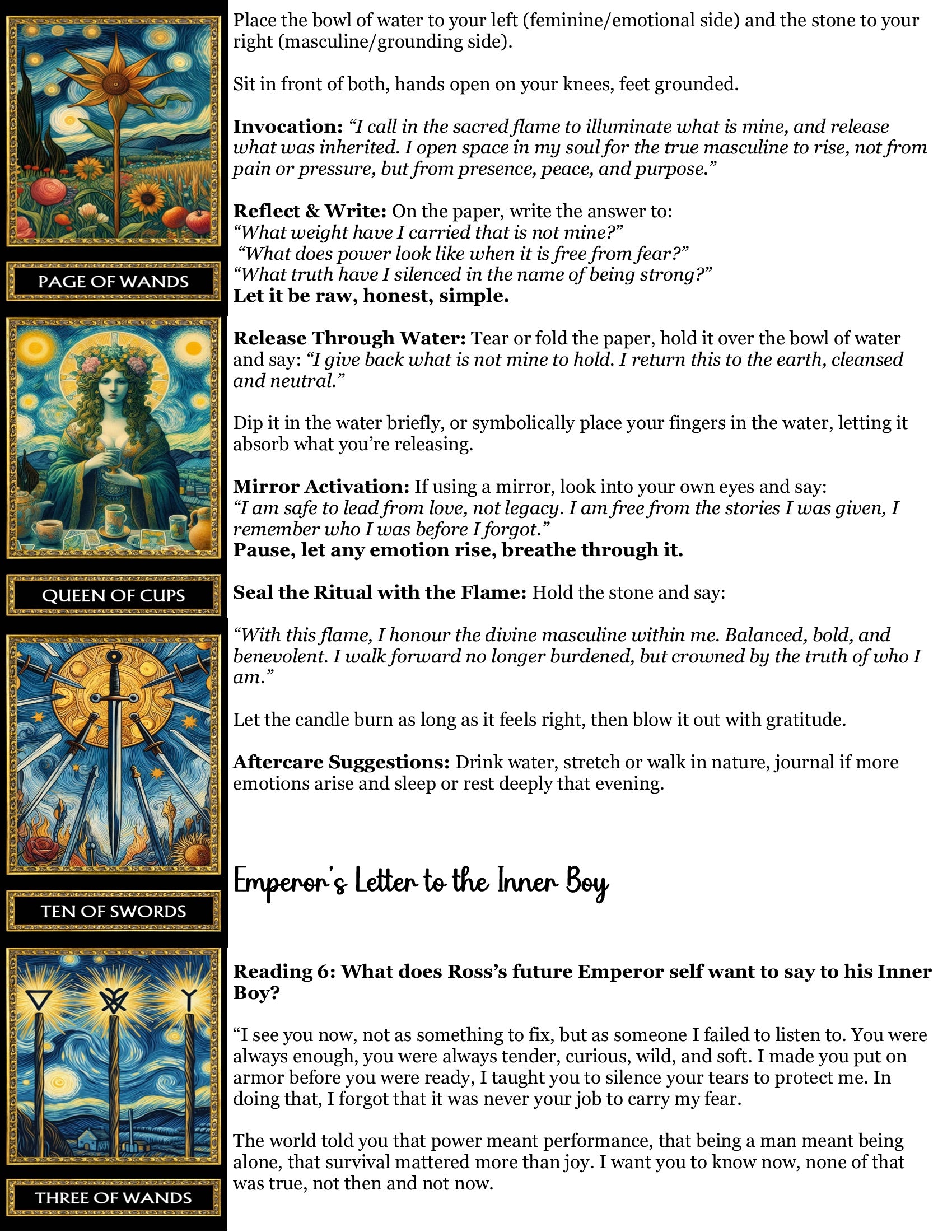 Emperor Mirror Reading - Identity/Awakening/Transition
