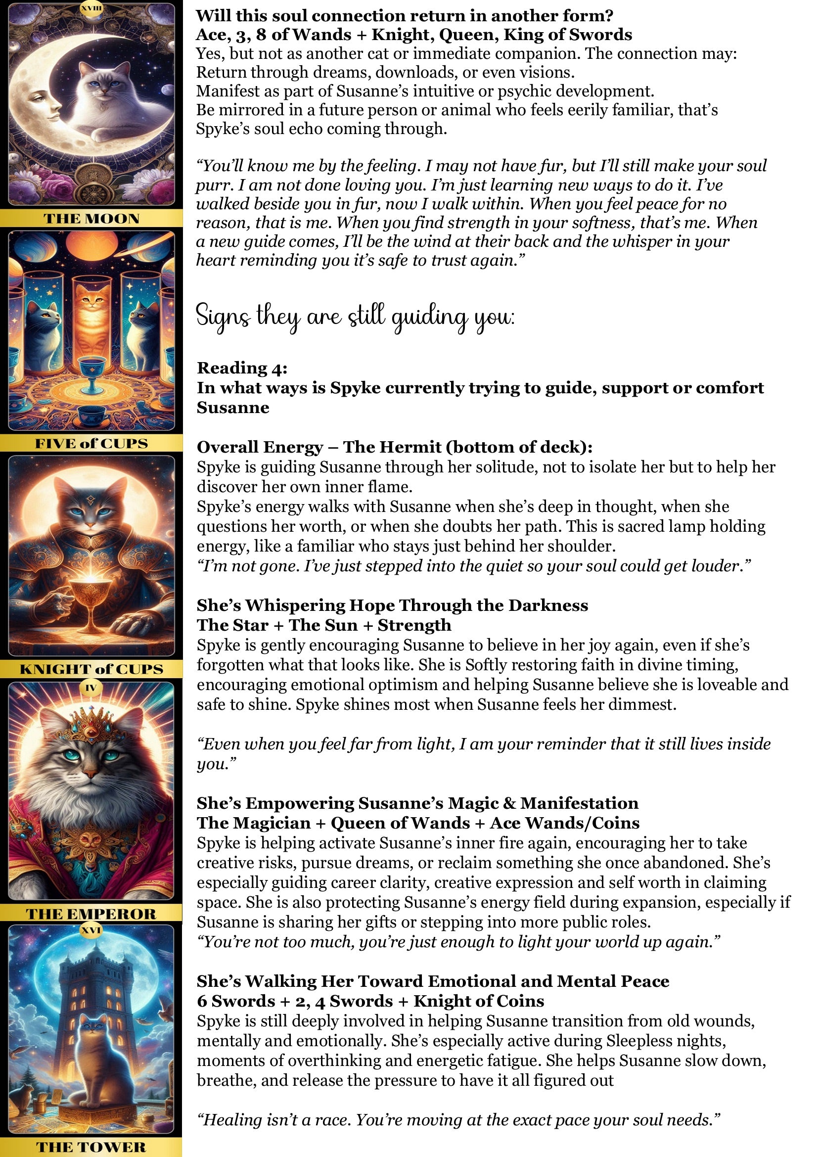 Deceased Animal Soul Reading - Peace/Closure