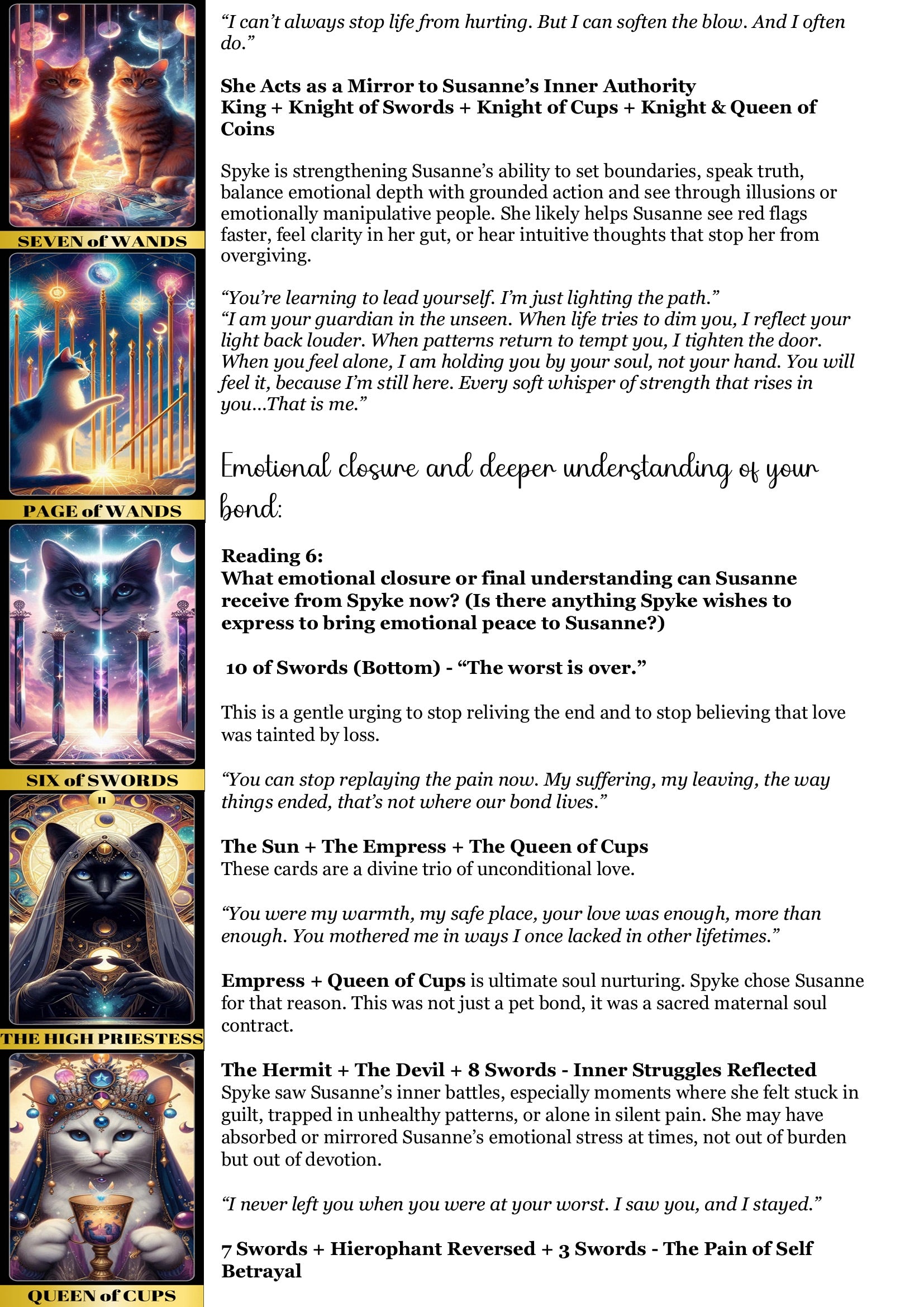 Deceased Animal Soul Reading - Peace/Closure