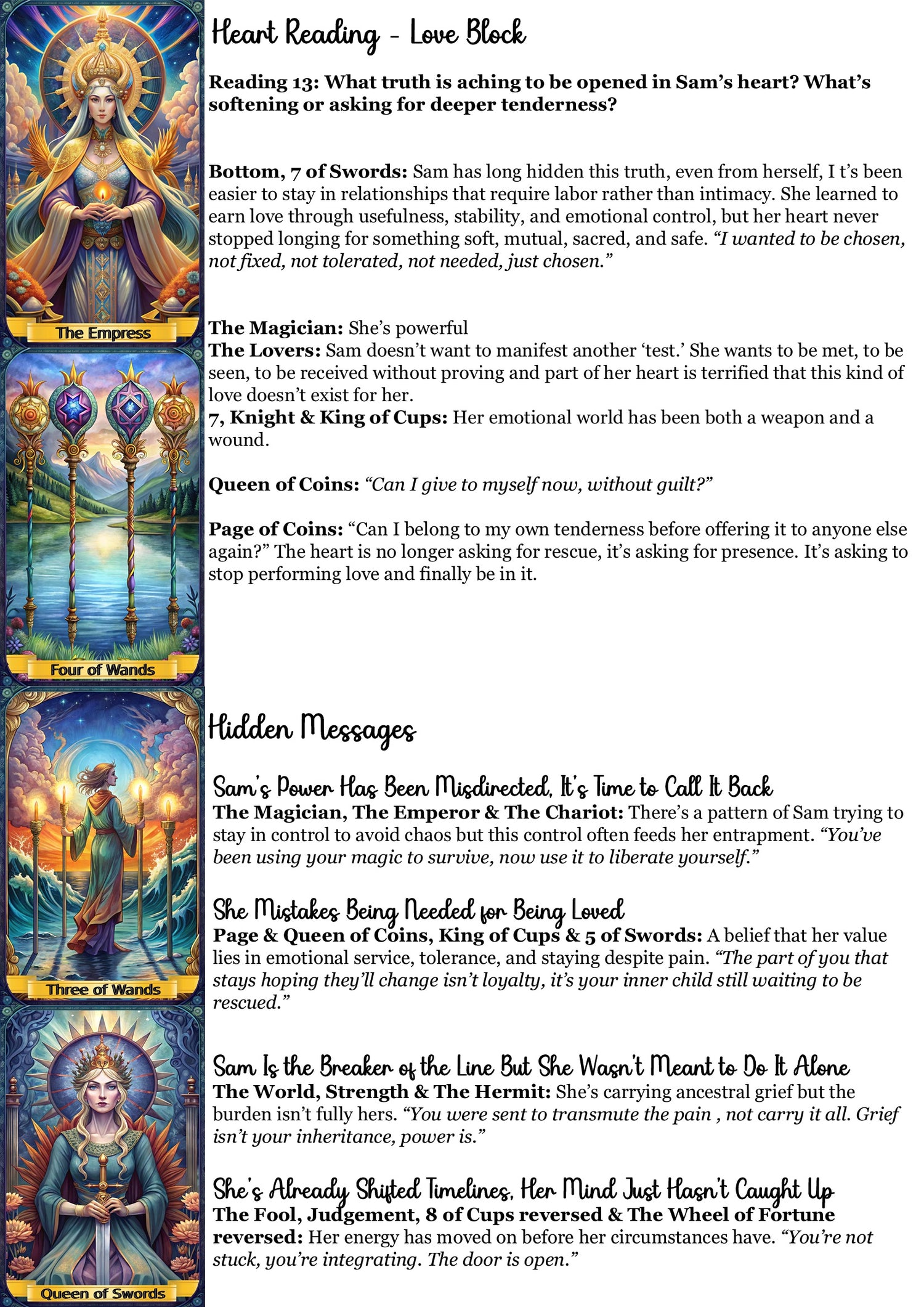 Full Soul Spread - Love/Purpose/Healing
