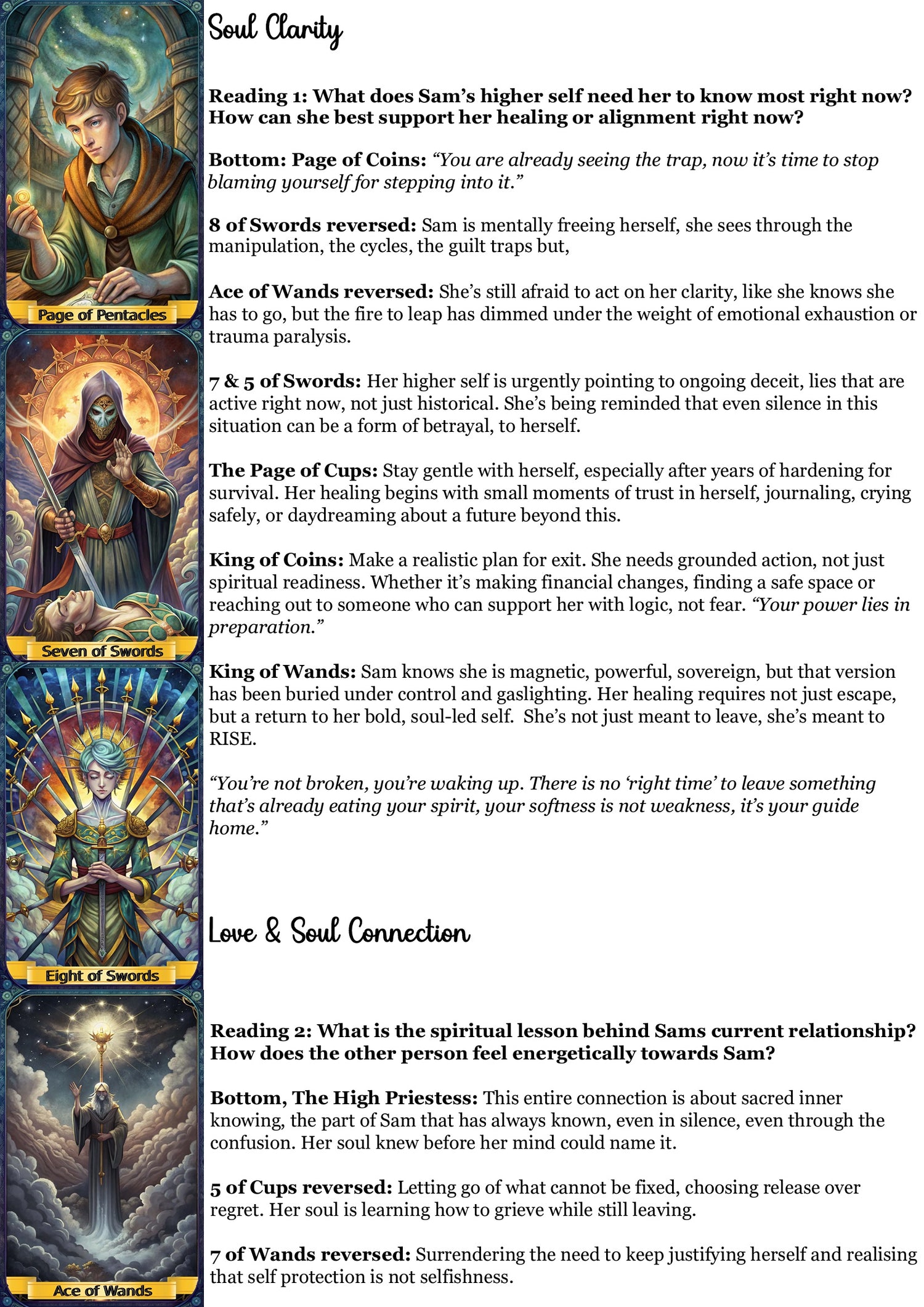Full Soul Spread - Love/Purpose/Healing