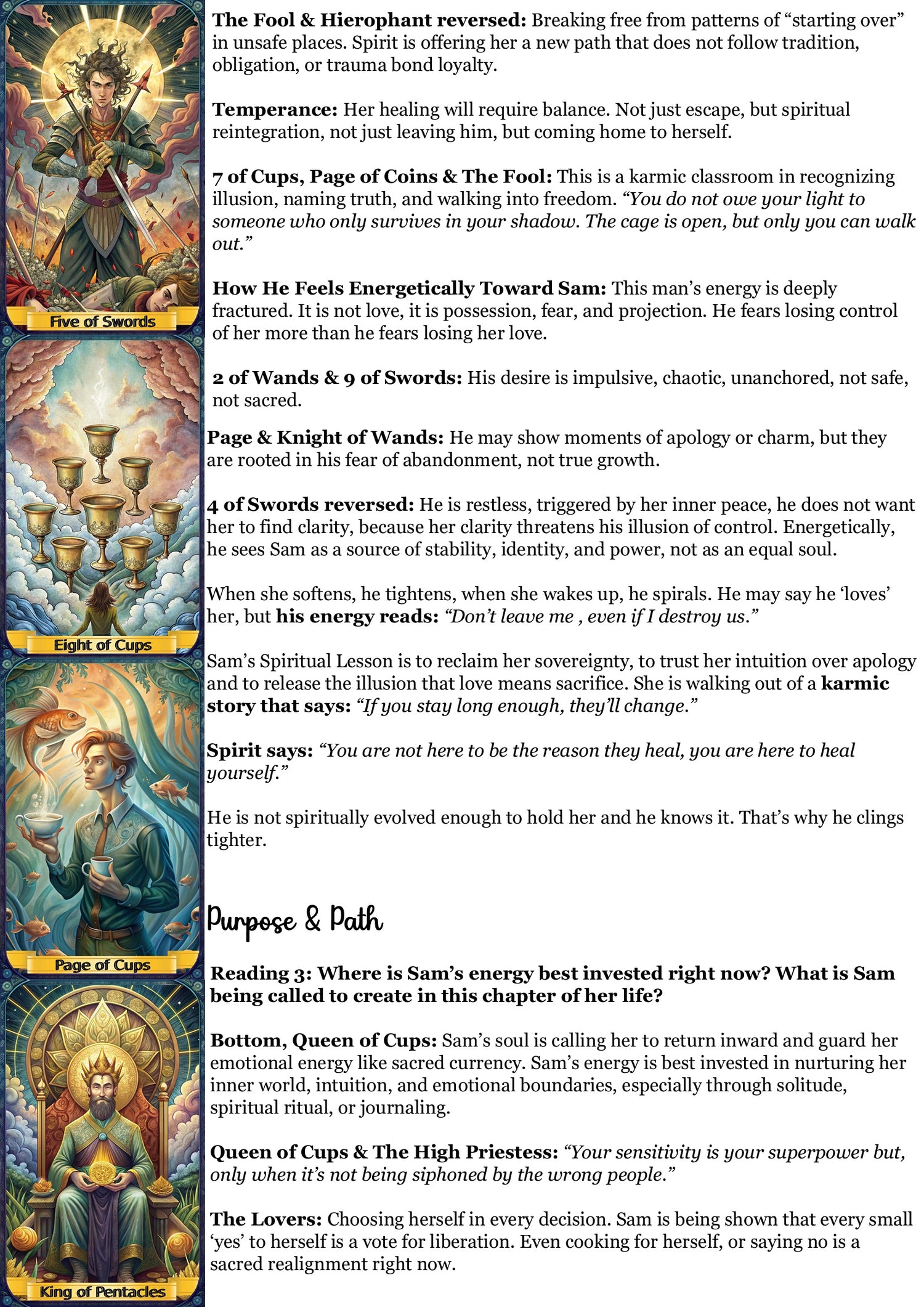 Full Soul Spread - Love/Purpose/Healing