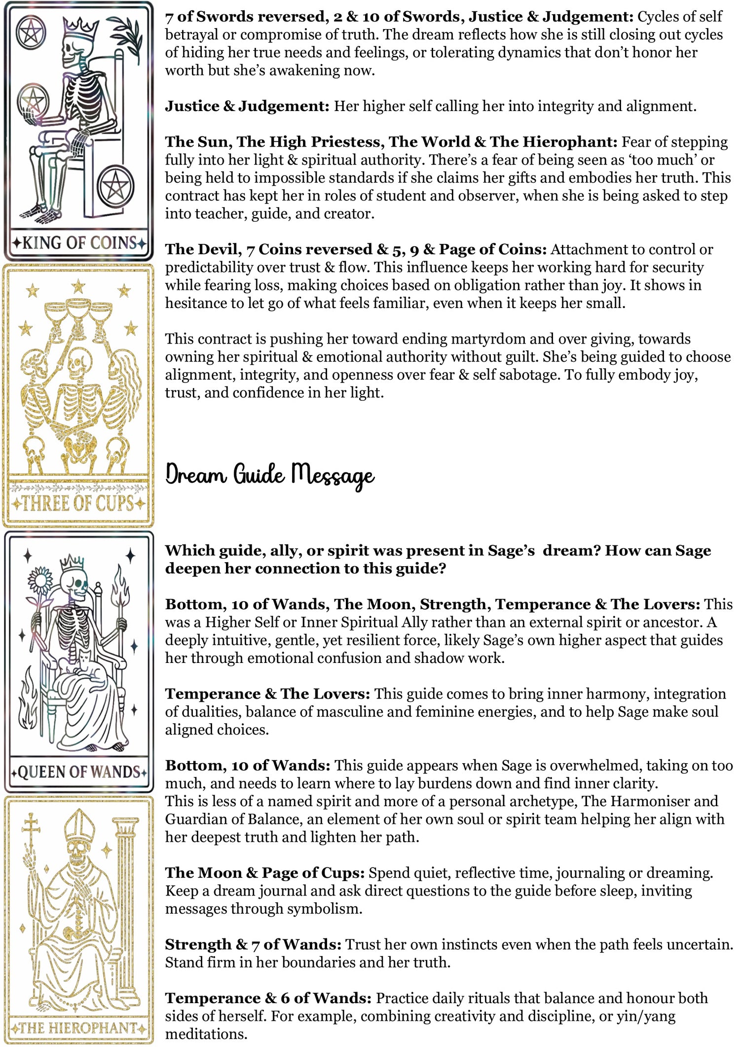 Dream Decoder Reading - Messages/Symbolism/Threads