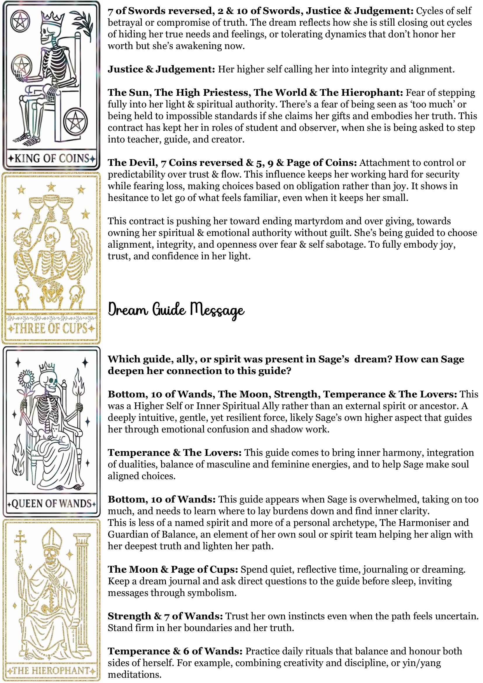 Dream Decoder Reading - Messages/Symbolism/Threads