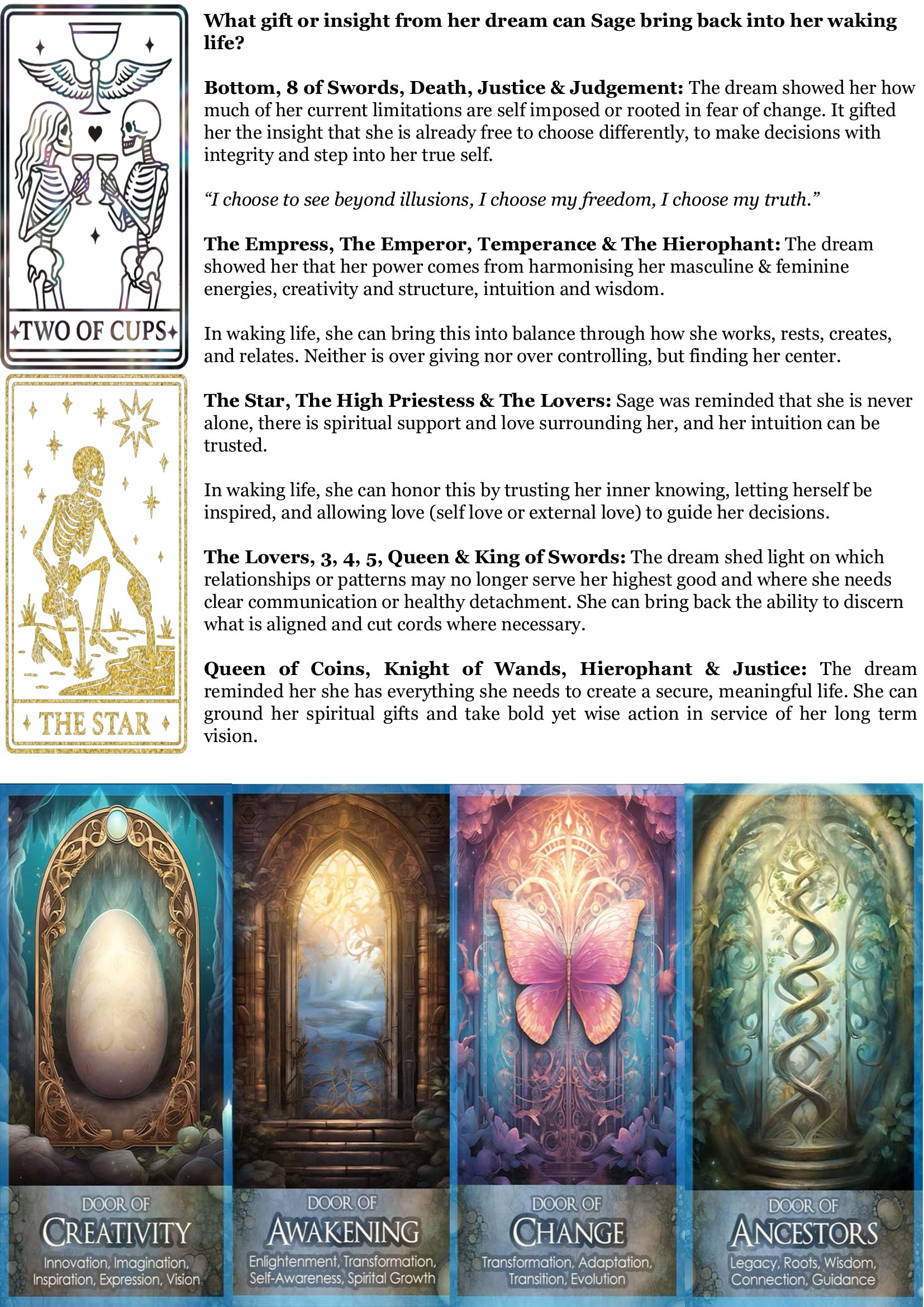 Dream Decoder Reading - Messages/Symbolism/Threads