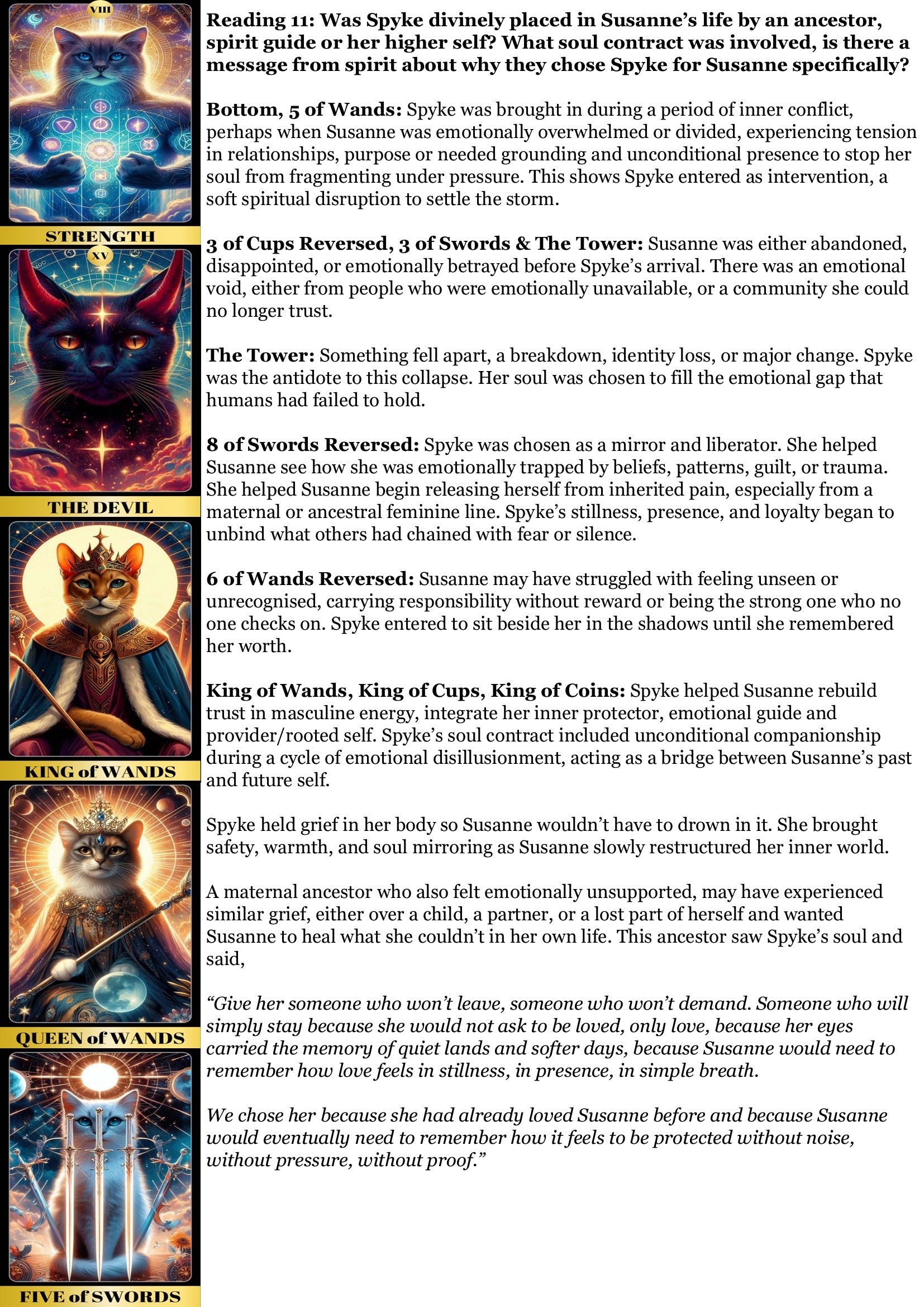 Deceased Animal Soul Reading - Peace/Closure