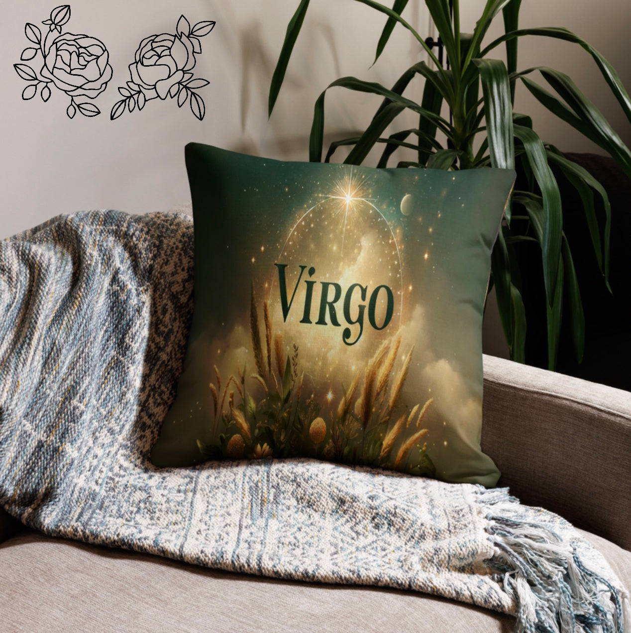 Virgo ‘Muse’ -  Euro Pillowcase
