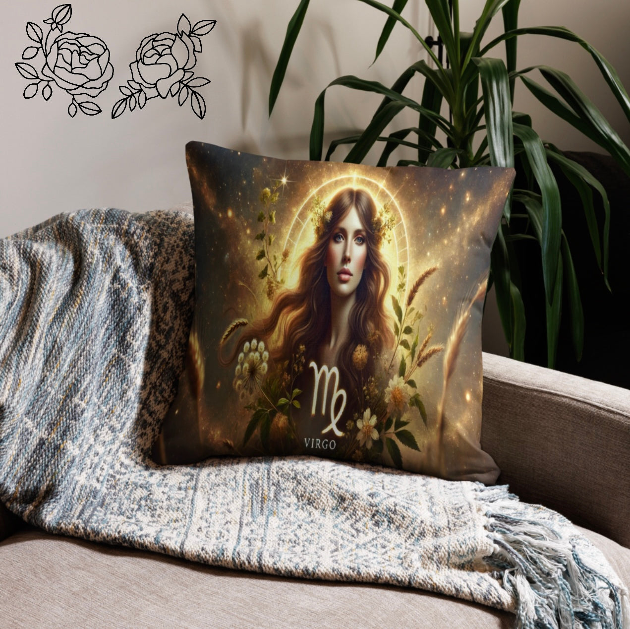 Virgo ‘Muse’ -  Euro Pillowcase
