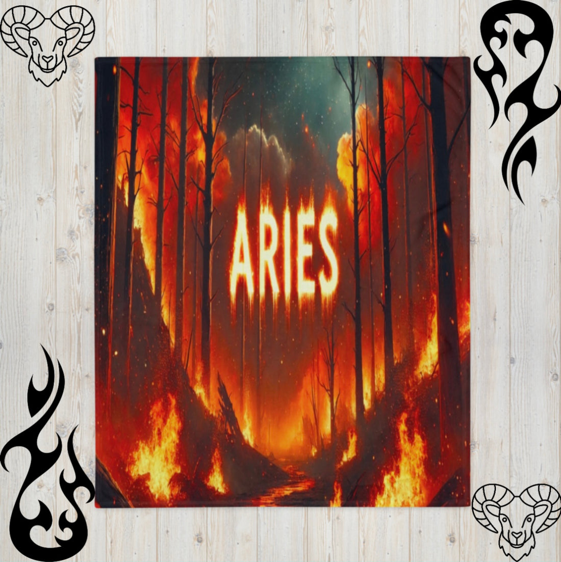 Aries ‘Flame Touched’ - Blanket