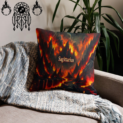 Sagittarius ‘Storm Fire’ -  Euro Pillowcase