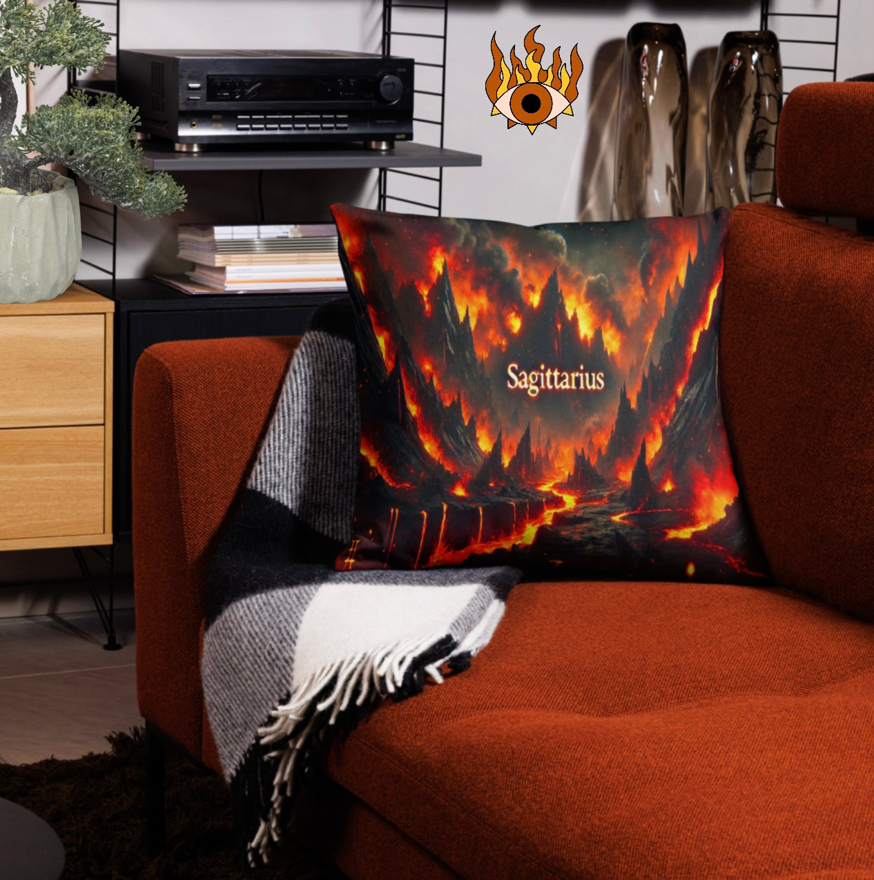 Sagittarius ‘Storm Fire’ -  Euro Pillowcase