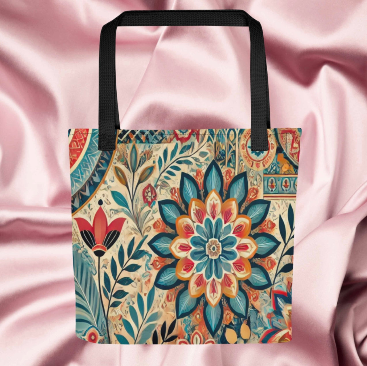 Botanical Mandala Print - Tote Bag