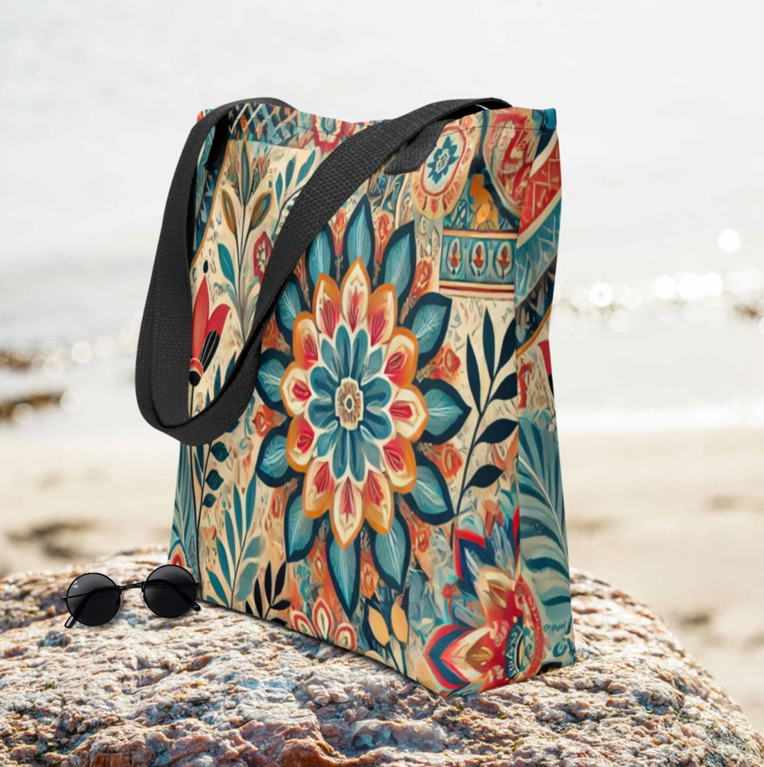 Botanical Mandala Print - Tote Bag