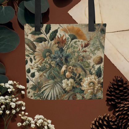 Earthy Floral Print - Tote bag