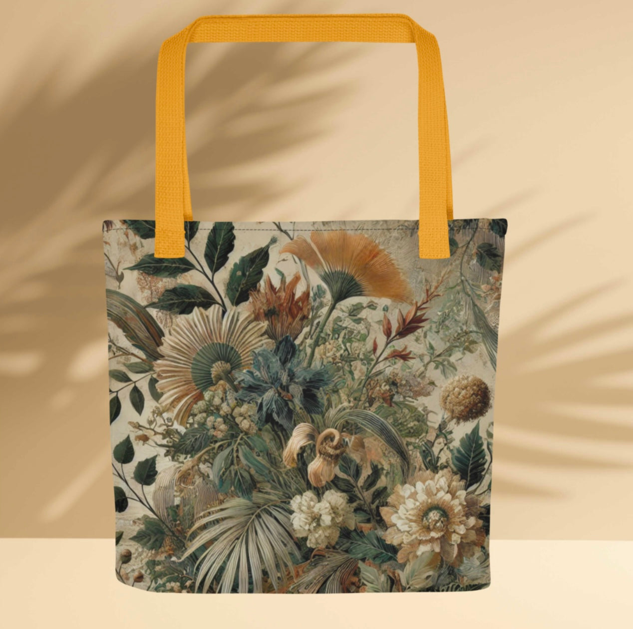 Earthy Floral Print - Tote bag